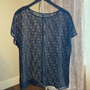 Ann Taylor Modern Lace Tee